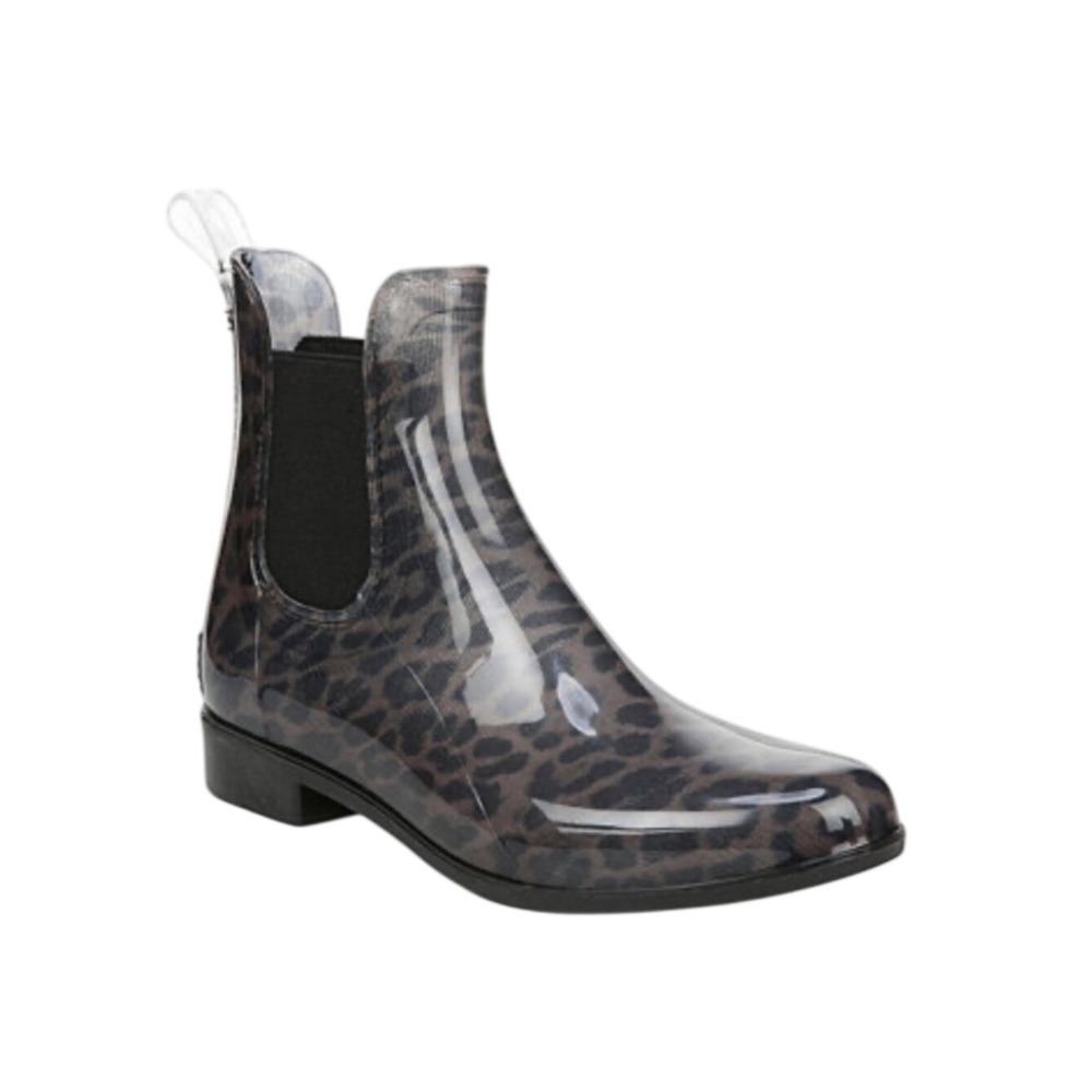 SAM EDELMAN Size 7 Cheetah Leopard Tinsley‎ Rubber Rain Boots Garden Outdoor